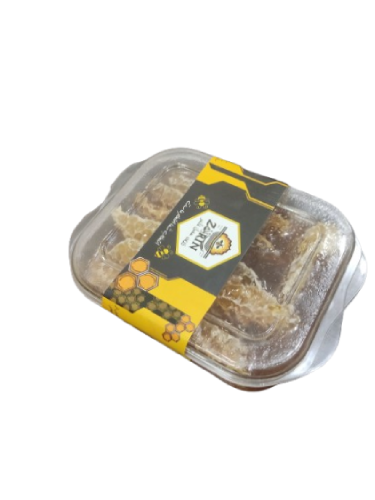 عسل با موم‌نیم‌کیلویی-زرین‌عسل‌فاخر